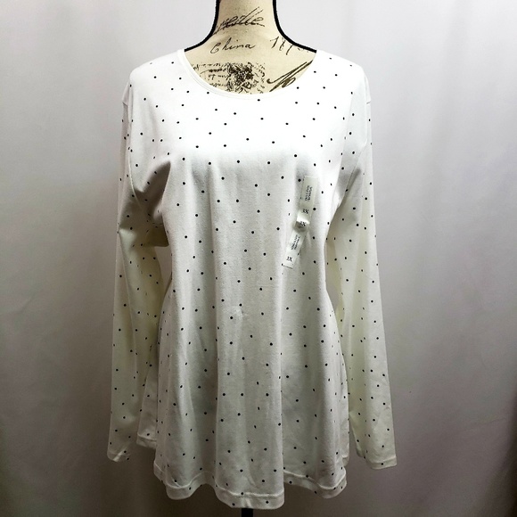 croft & barrow Tops - Croft & Barrow Plus Size Long Sleeve Tee NWT 3X